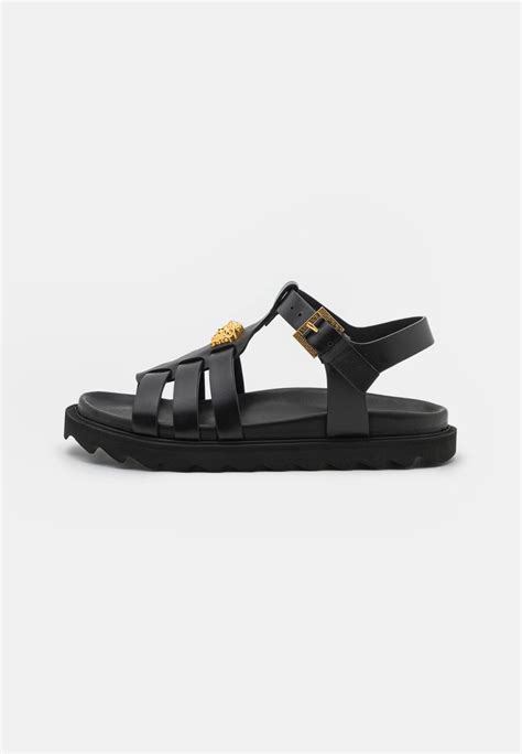 Versace Sandals In Nero